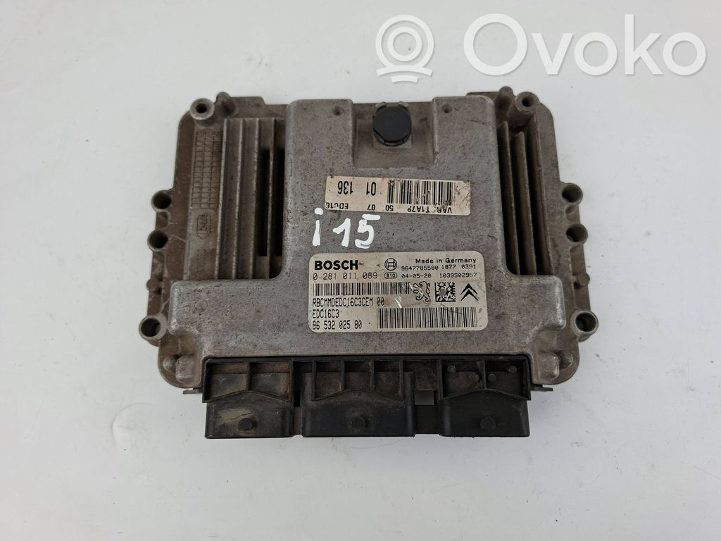 Peugeot 206 Engine control unit/module 