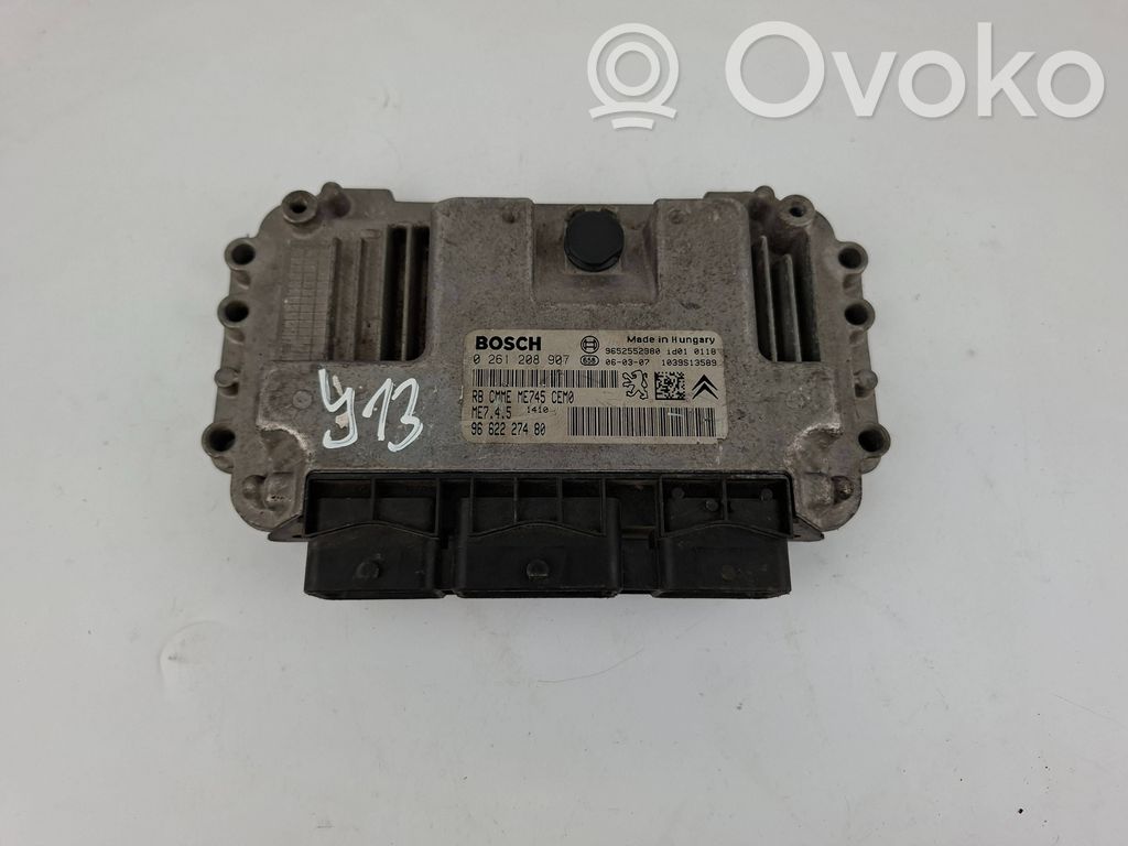 Engine control unit/module   9662227480,0261208907