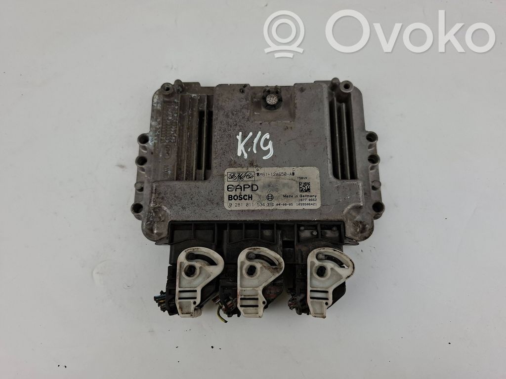 Engine control unit/module   3M6112A650AD,0281011534