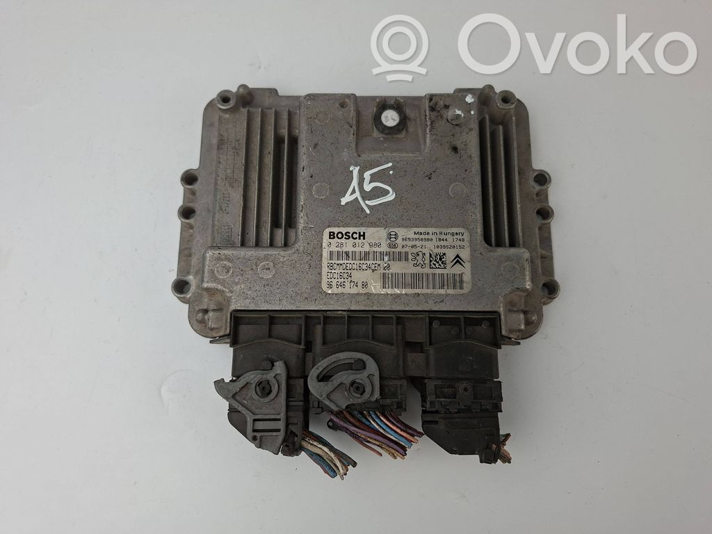 Engine control unit/module   9664617480,0281012980
