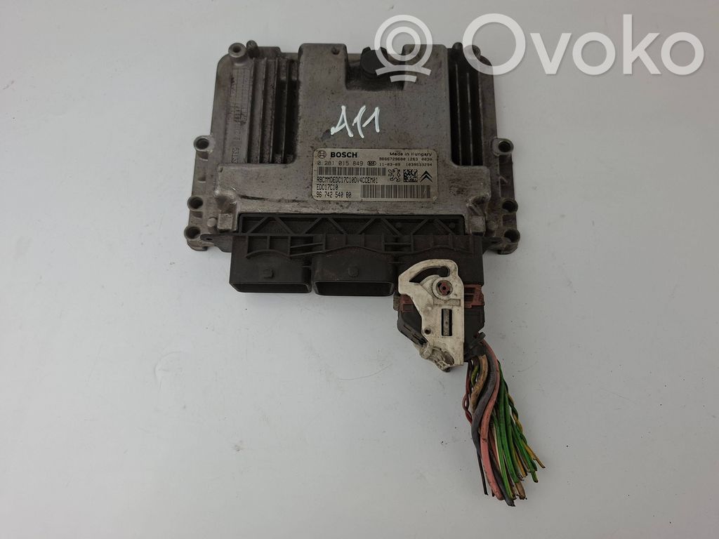 Peugeot 207 Engine control unit/module 