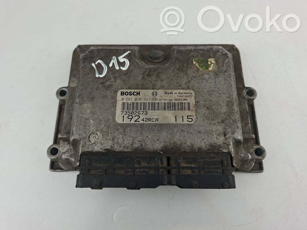 Engine control unit/module   73502673,0281010337