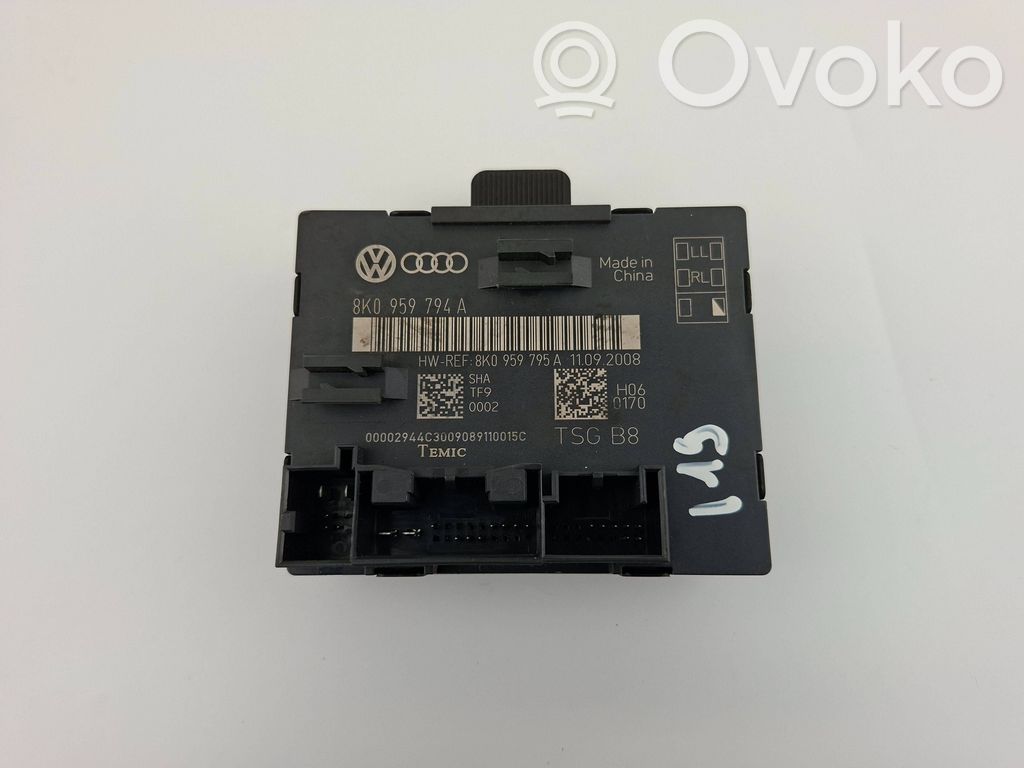 Audi A4 S4 B8 8K Unité de commande module de porte 
