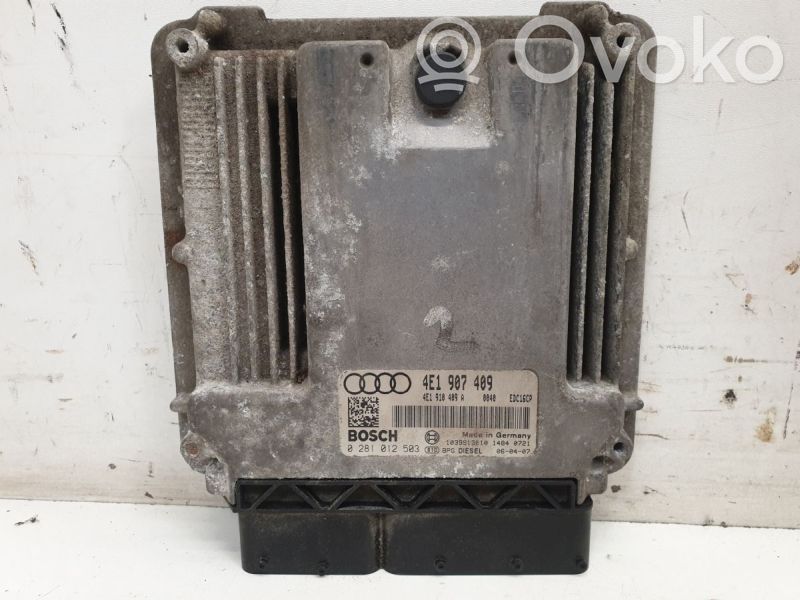 Moottorin ohjainlaite/moduuli   4E1907409,4E1907409A,0281012503,4E1907409,4E1907409A