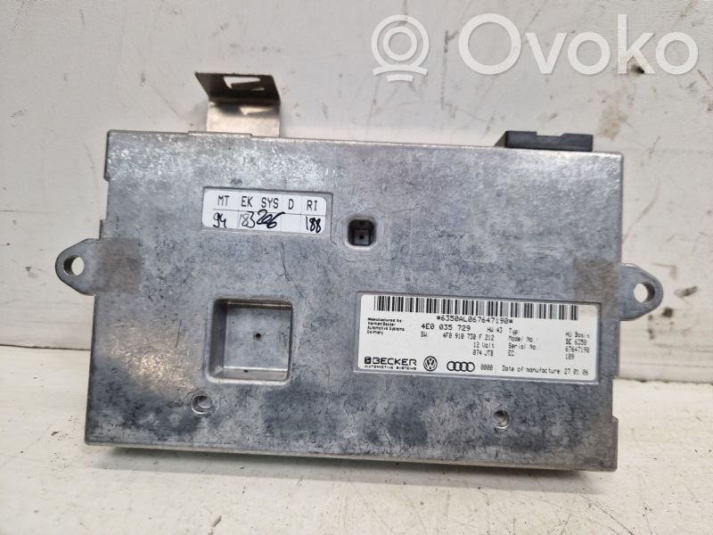 Muut ohjainlaitteet/moduulit   4F0910732HX,4E0035729,4E0035729,4F0035730F,4F0910732HX