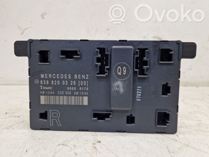 Mercedes-Benz Vito Viano W639 Centralina/modulo chiusura centralizzata portiere