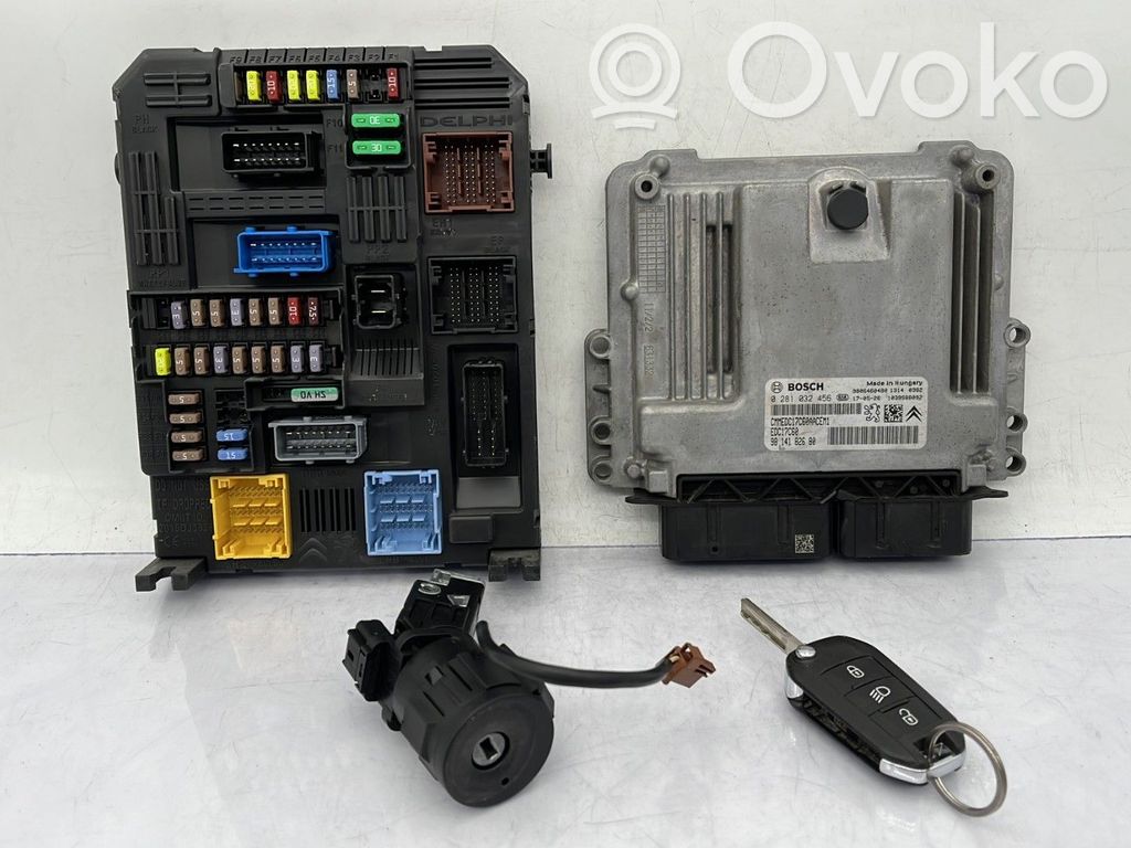 Citroen C3 Juego de cerradura y set ECU del motor 