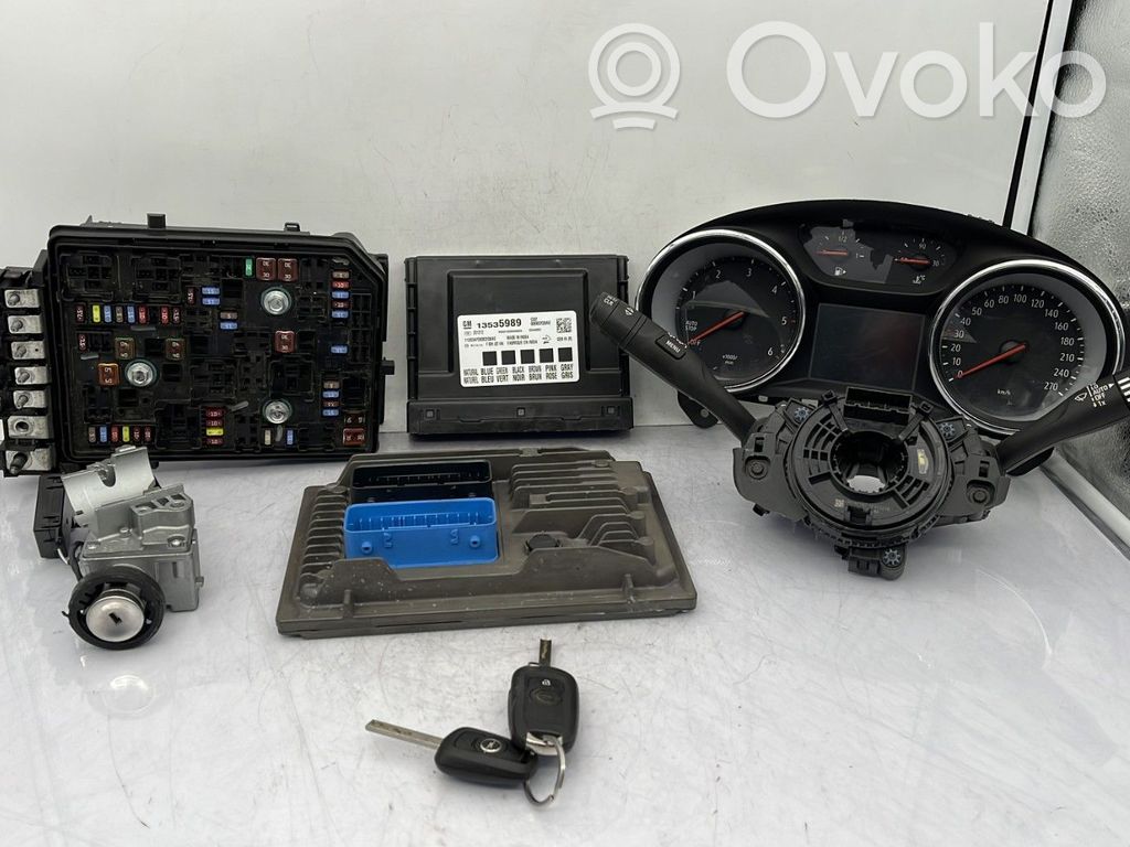 Opel Astra K Engine ECU kit and lock set 