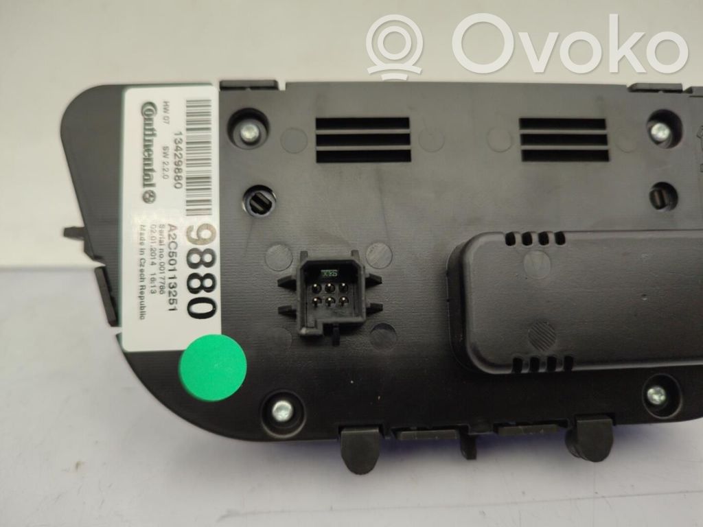 Opel Mokka Climate control unit 