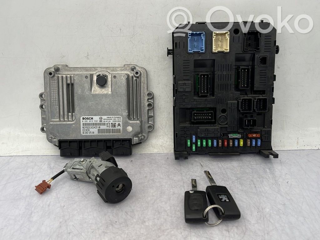 Peugeot 407 Engine ECU kit and lock set 
