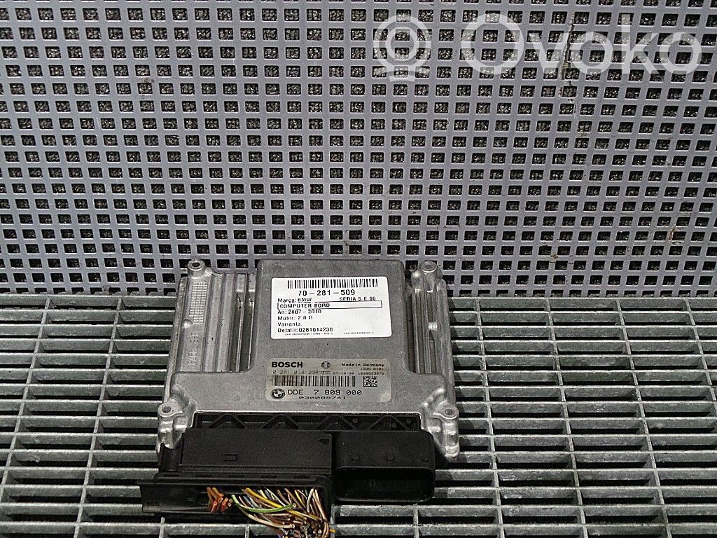 BMW 5 E60 E61 Unidad de control/módulo del motor 