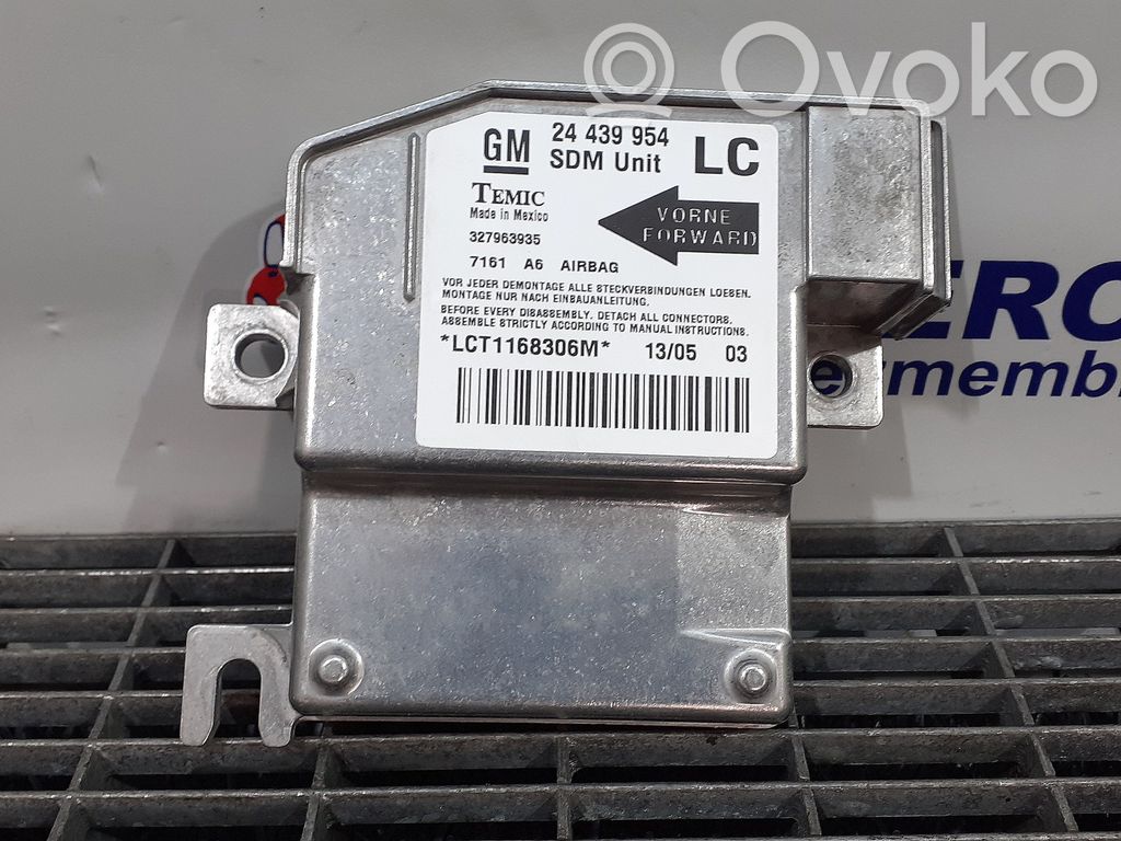 Opel Corsa C Module de contrôle airbag 