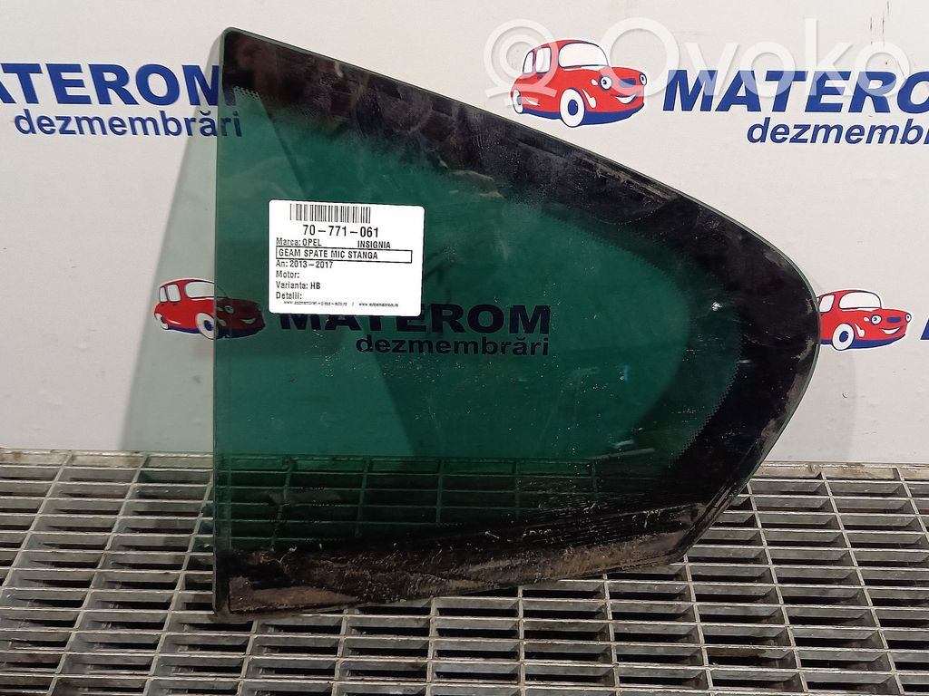 Opel Insignia A Szyba drzwi tylnych 