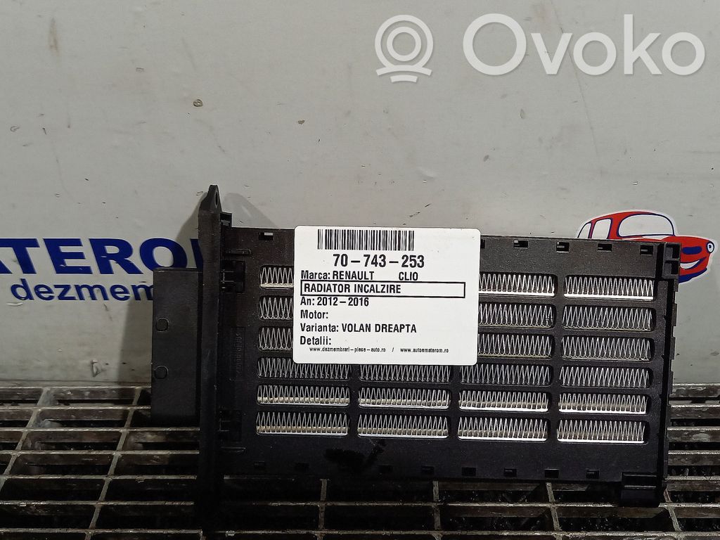 Renault Clio IV Radiator aerotermă electrică cabină 