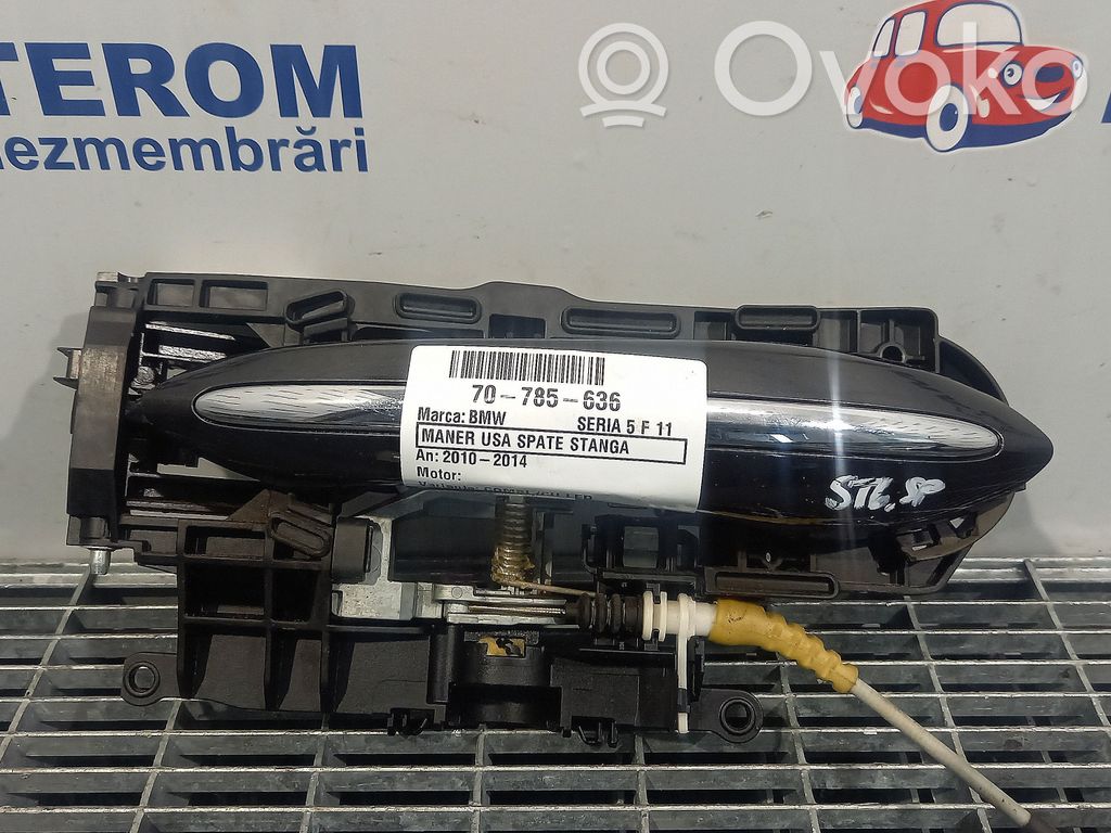BMW 5 F10 F11 Klamka zewnętrzna drzwi tylnych 