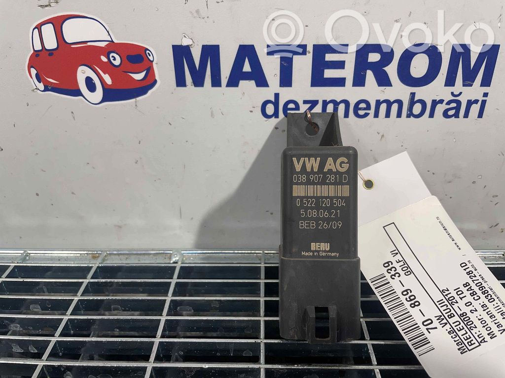 Volkswagen Golf VI Relè preriscaldamento candelette 