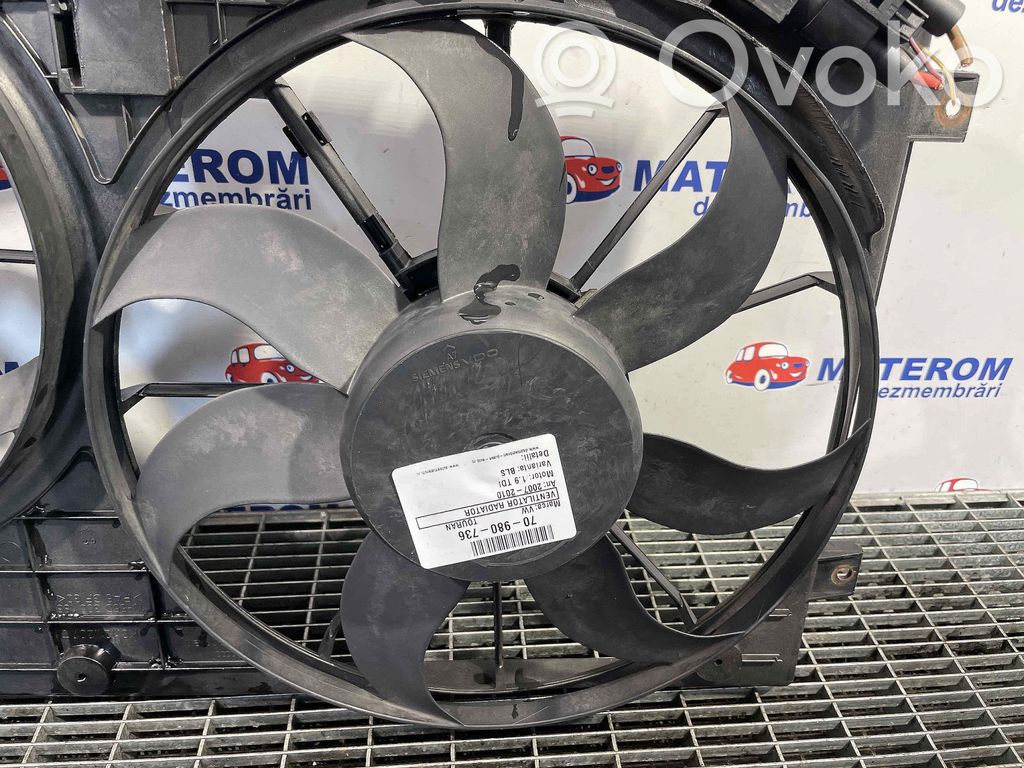 Volkswagen Touran I Ventilator electric răcire radiator