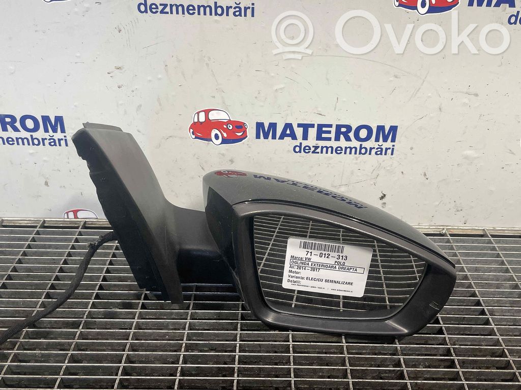 Volkswagen Polo V 6R Specchietto retrovisore elettrico portiera anteriore 