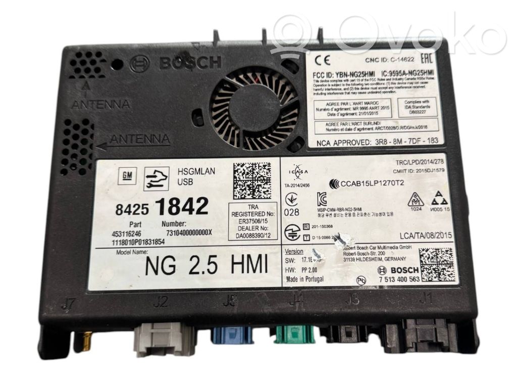 Opel Insignia B GPS navigation control unit/module 