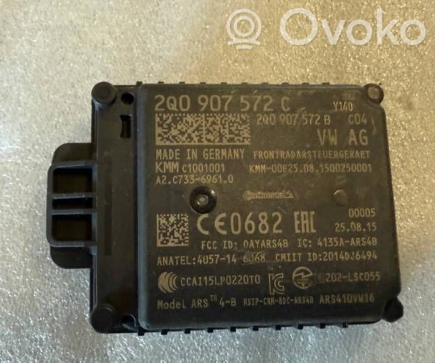 Sensor de radar Distronic   2Q0907572C,2Q0907572B
