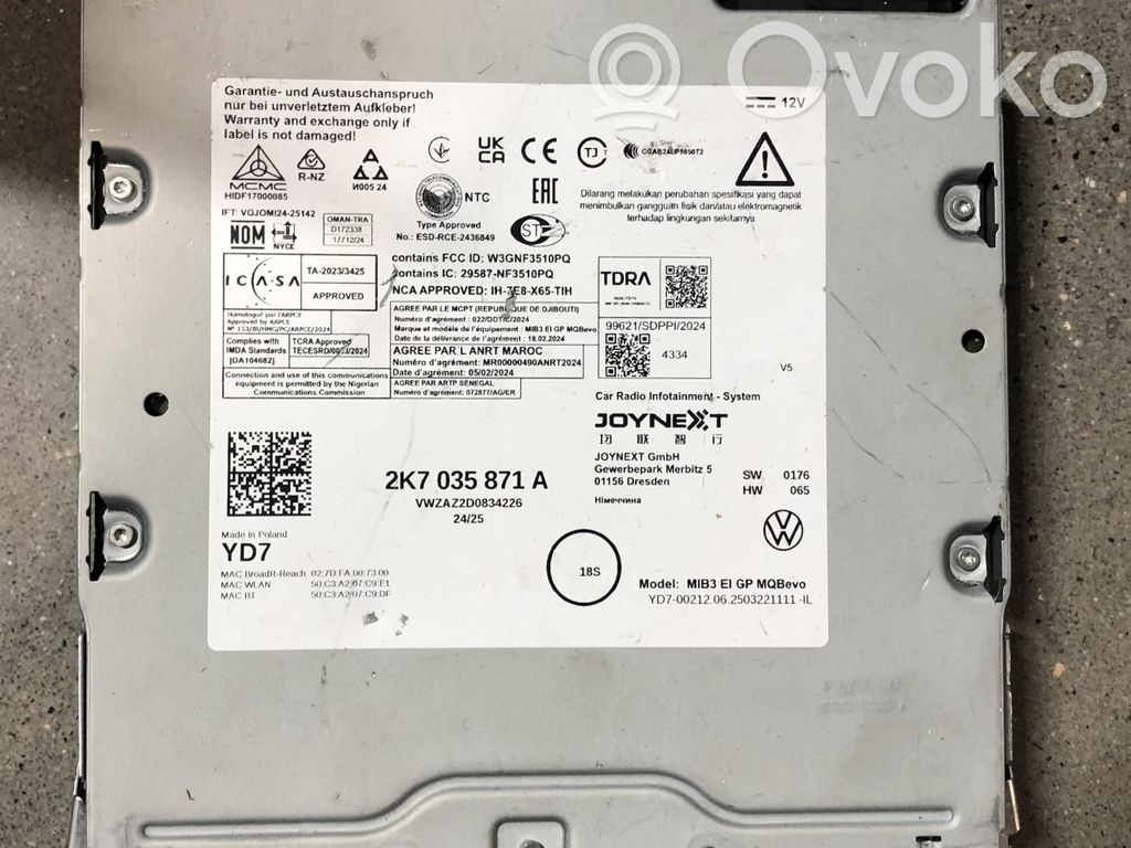 Autres unités de commande / modules   2K7035871A