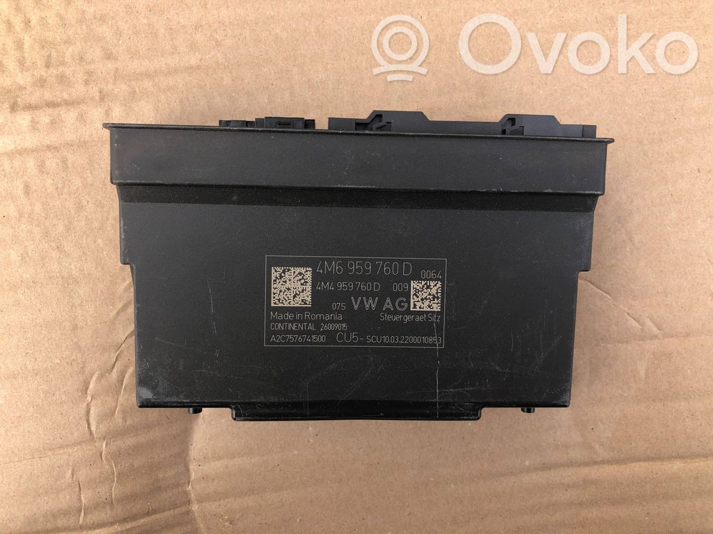 Porsche Cayenne (9Y0 9Y3) Seat control module 