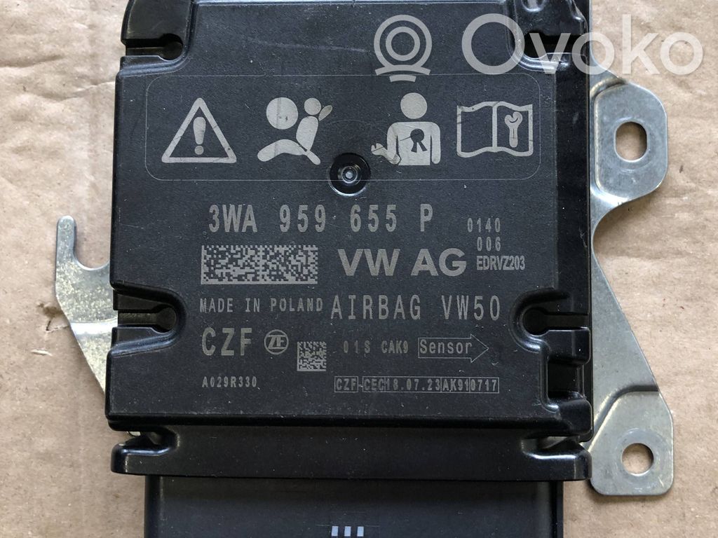 Sterownik / Moduł Airbag   3WA959655P,3A959655,A029R330
