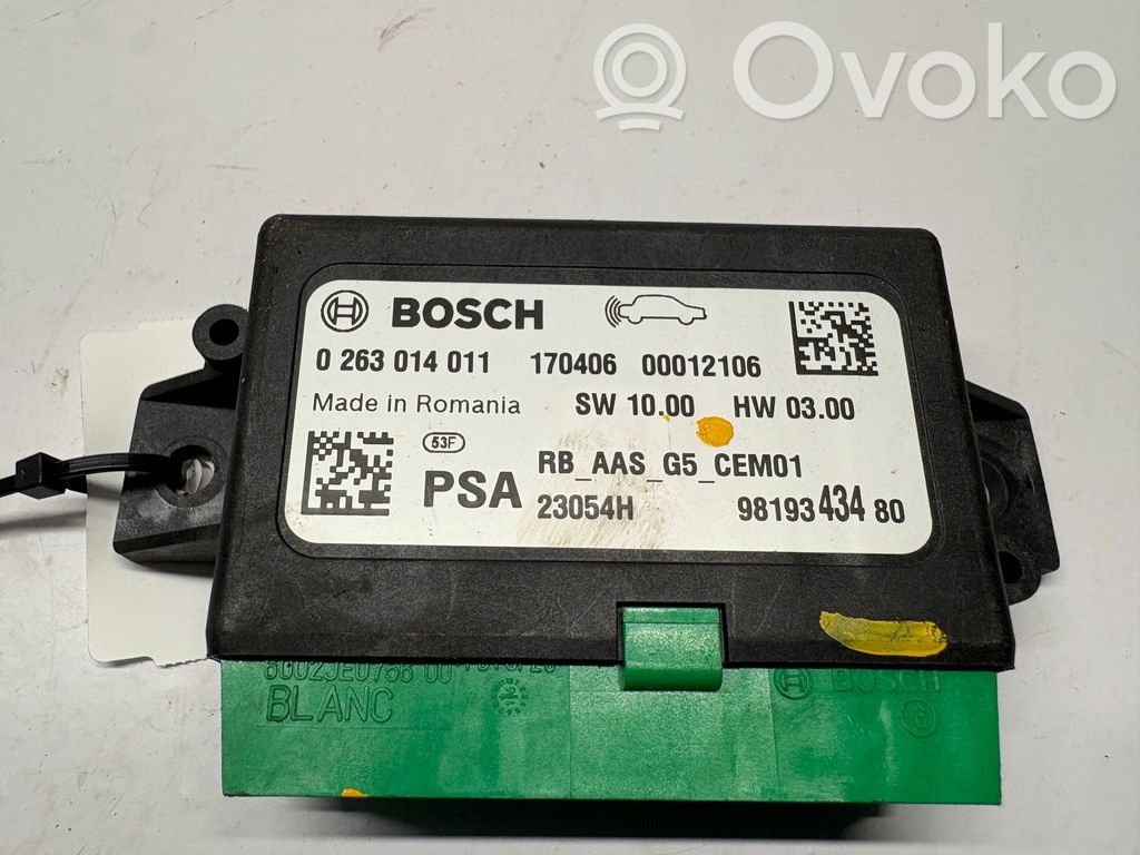 Peugeot 308 Parking PDC control unit/module 