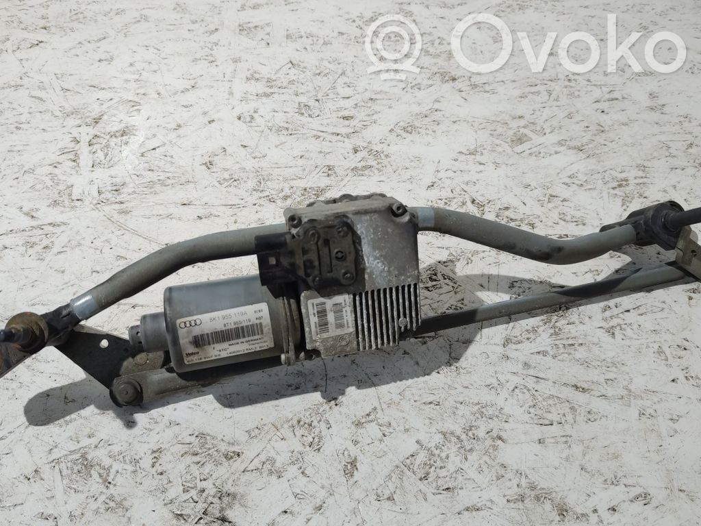 Audi A4 S4 B8 8K Mechanizm i silniczek wycieraczek szyby przedniej / czołowej 