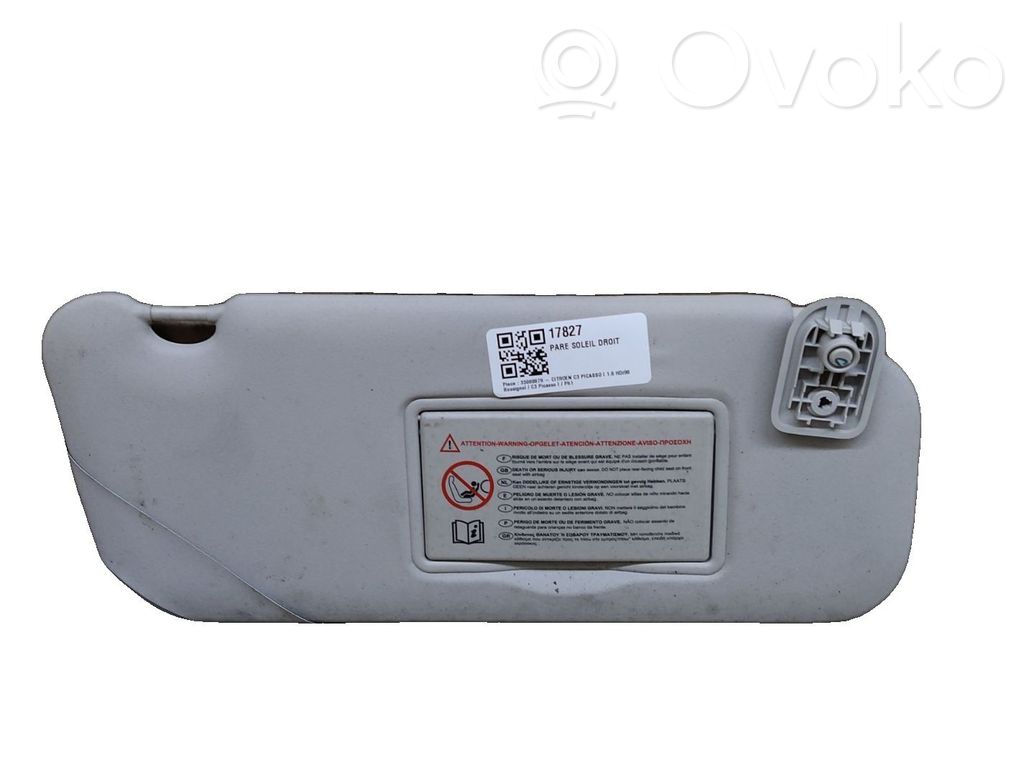Citroen C3 Picasso Sun visor 