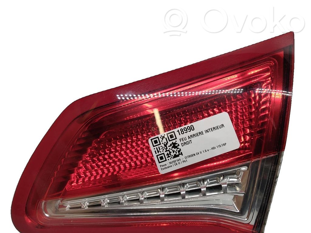 Citroen C4 II Aizmugurējais lukturis virsbūvē 