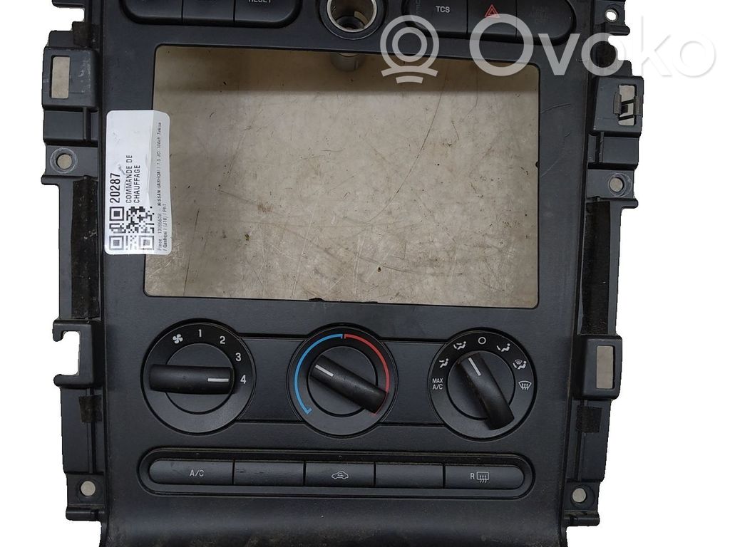 Nissan Qashqai Gaisa kondicioniera / klimata kontroles / salona apsildes vadības bloks (salonā) 