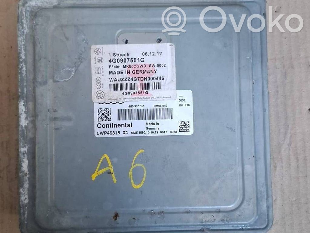Audi A6 C7 Unité de commande, module ECU de moteur 
