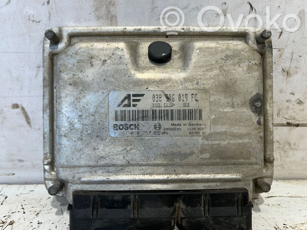 Engine control unit/module   038906019FC