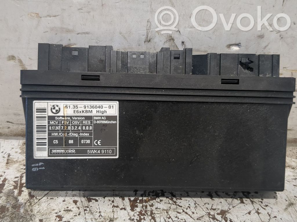 BMW 5 E60 E61 Komforta modulis 