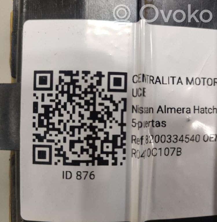 Nissan Almera N16 Engine control unit/module 