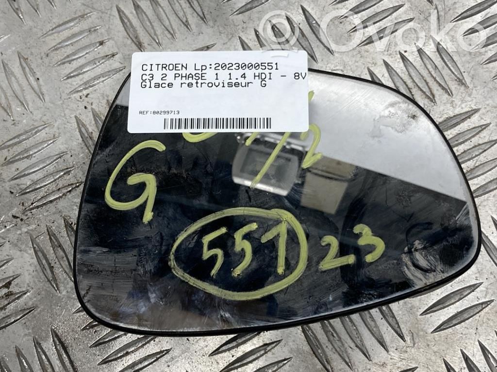 Citroen C3 Veidrodėlio stiklas 