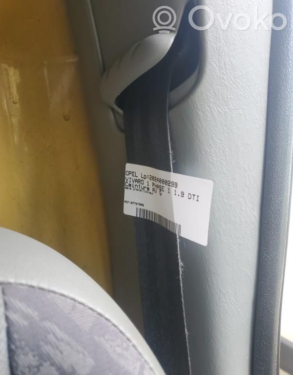 Opel Vivaro Saugos diržas priekinis 