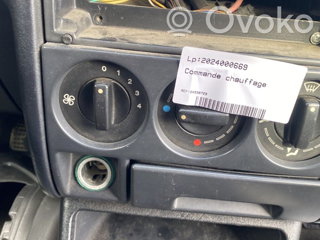 Citroen ZX Climate control unit 