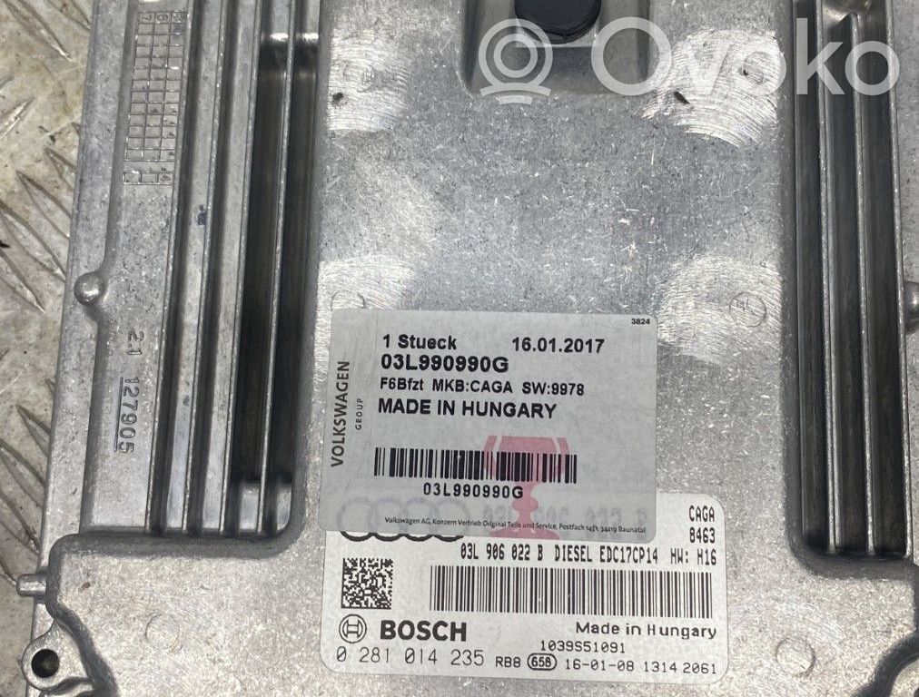 Unidad de control/módulo del motor   03L906022B8K0
