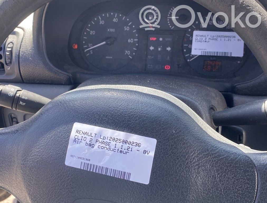 Renault Clio II Centralina/modulo airbag 