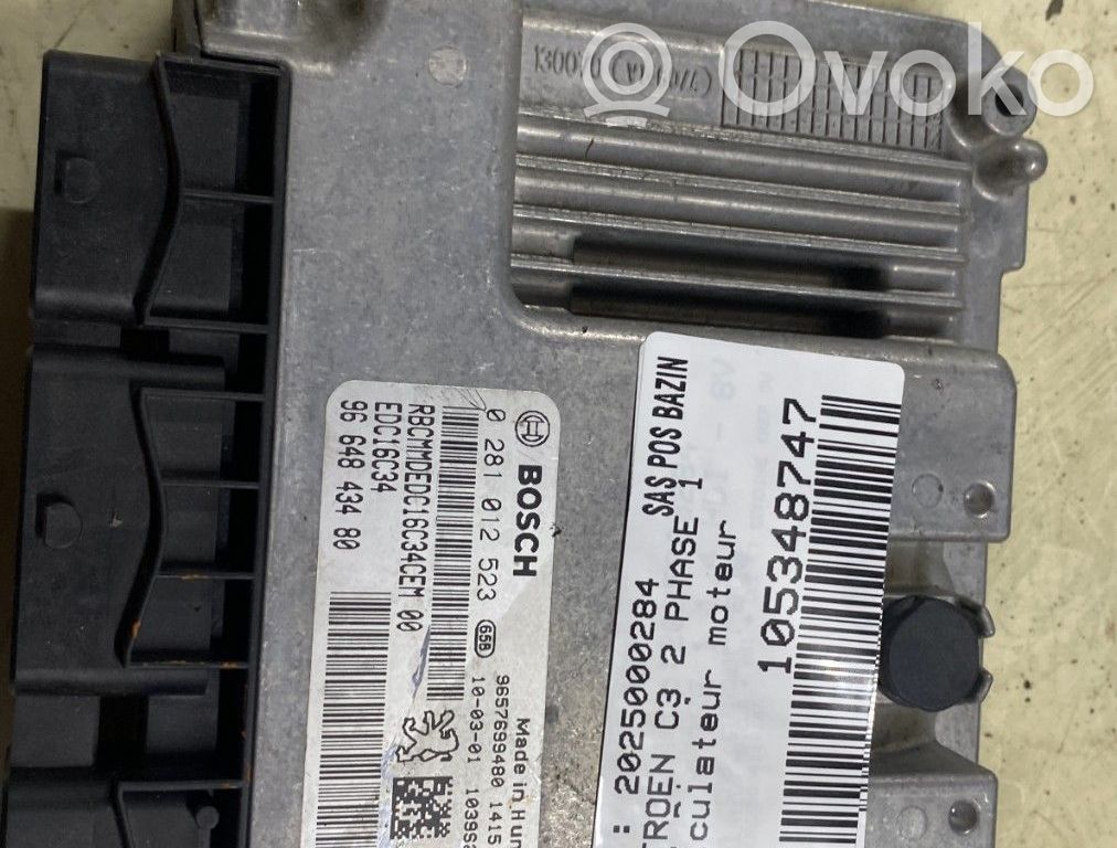 Citroen C3 Engine control unit/module 