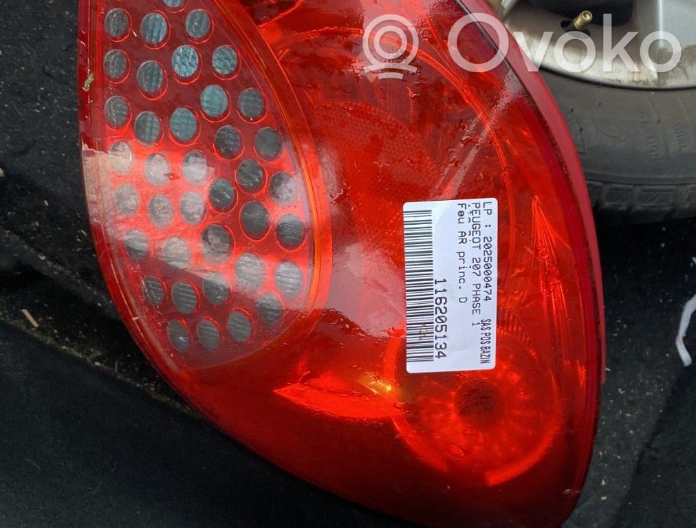 Peugeot 207 Lampă spate în caroserie 