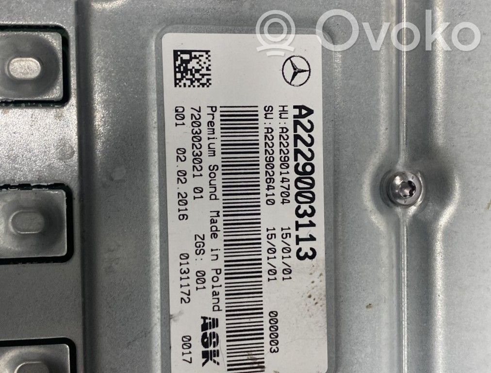 Mercedes-Benz C W205 Amplificator sunet 