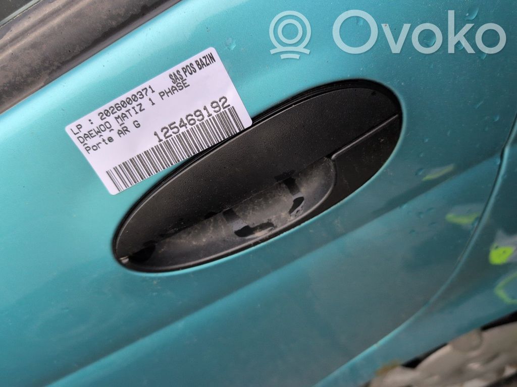 Daewoo Matiz Manecilla externa puerta trasera 