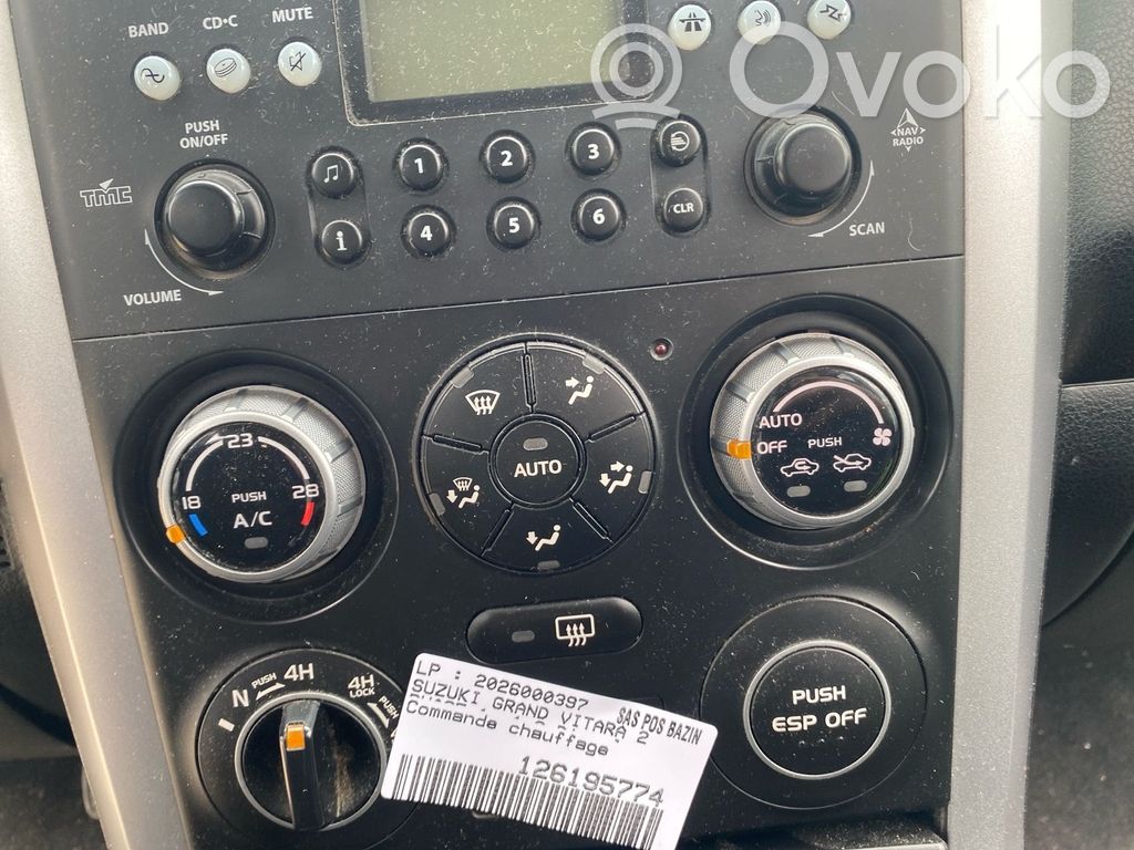 Suzuki Grand Vitara II Unitate control climatizare 