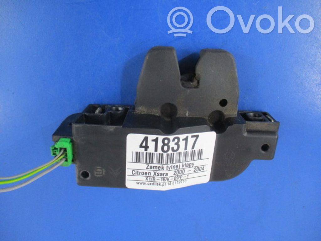 Citroen Xsara Picasso Blocco/chiusura/serratura del portellone posteriore/bagagliaio