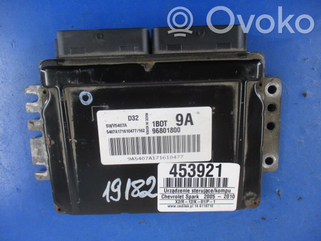 Chevrolet Spark Unité de commande, module ECU de moteur 