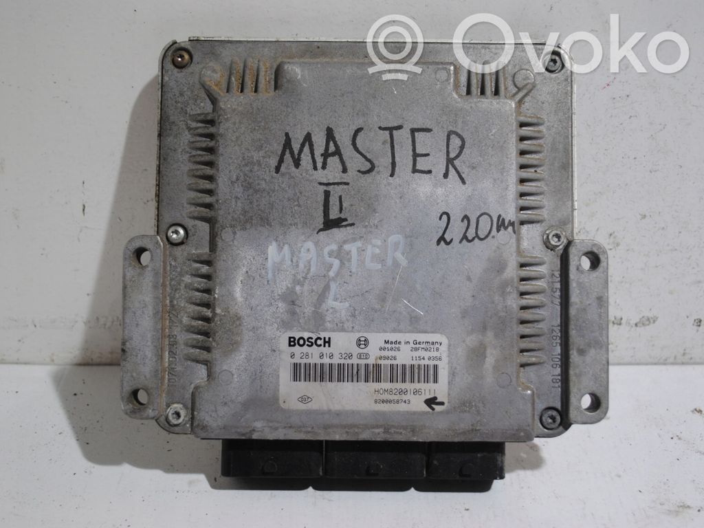 Opel Movano A Engine control unit/module 