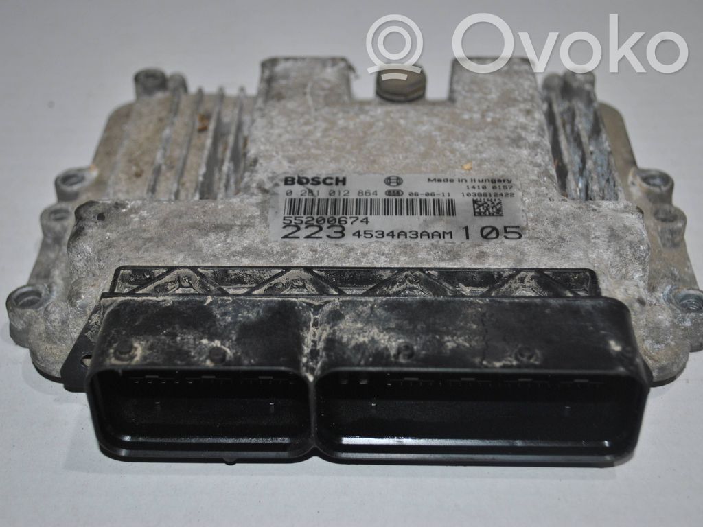 Engine control unit/module   0281012864,55200674,4534A3AAM